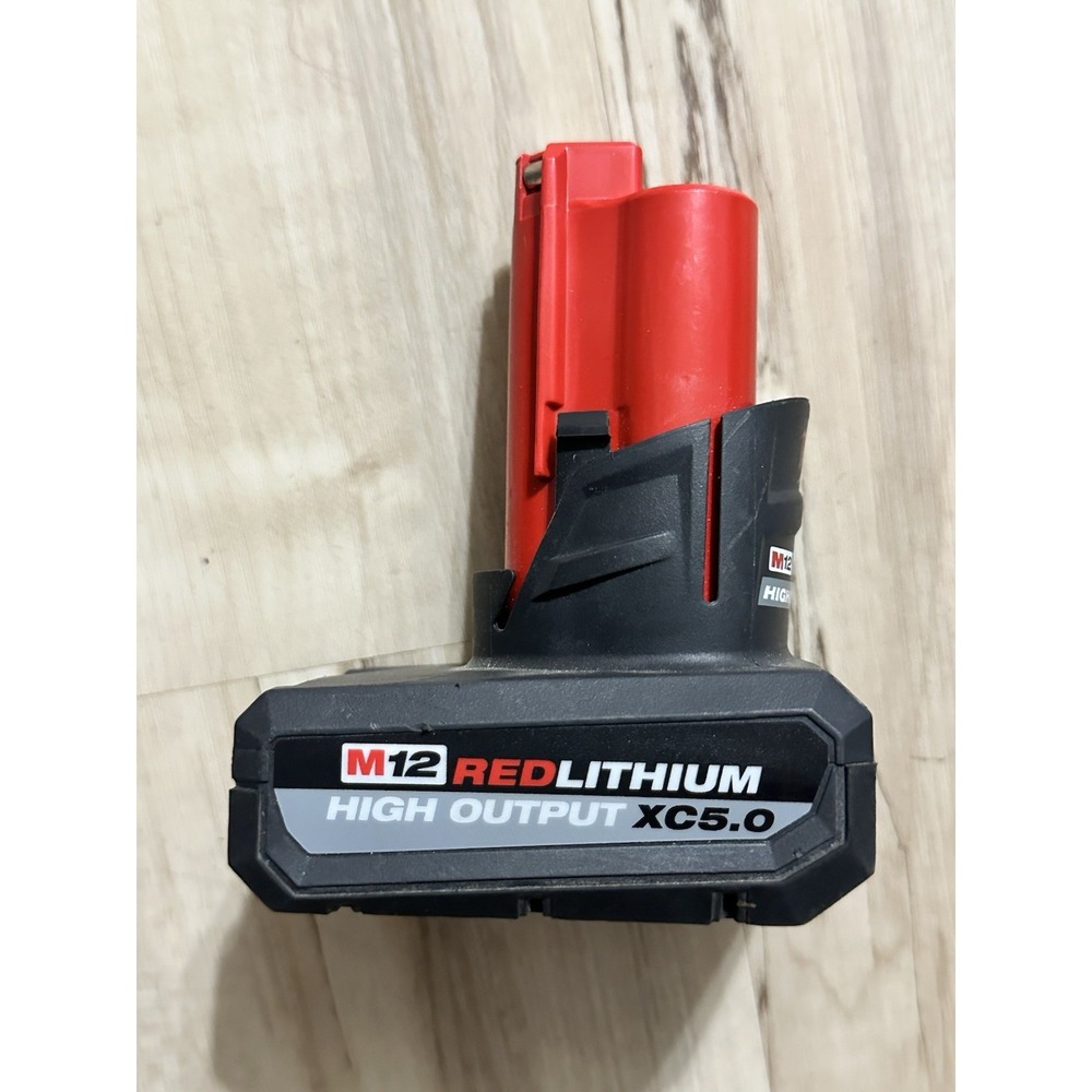 Milwaukee 48-11-2450 M12 RedLithium HIGH OUTPUT 5.0Ah XC5.0 Battery Pack